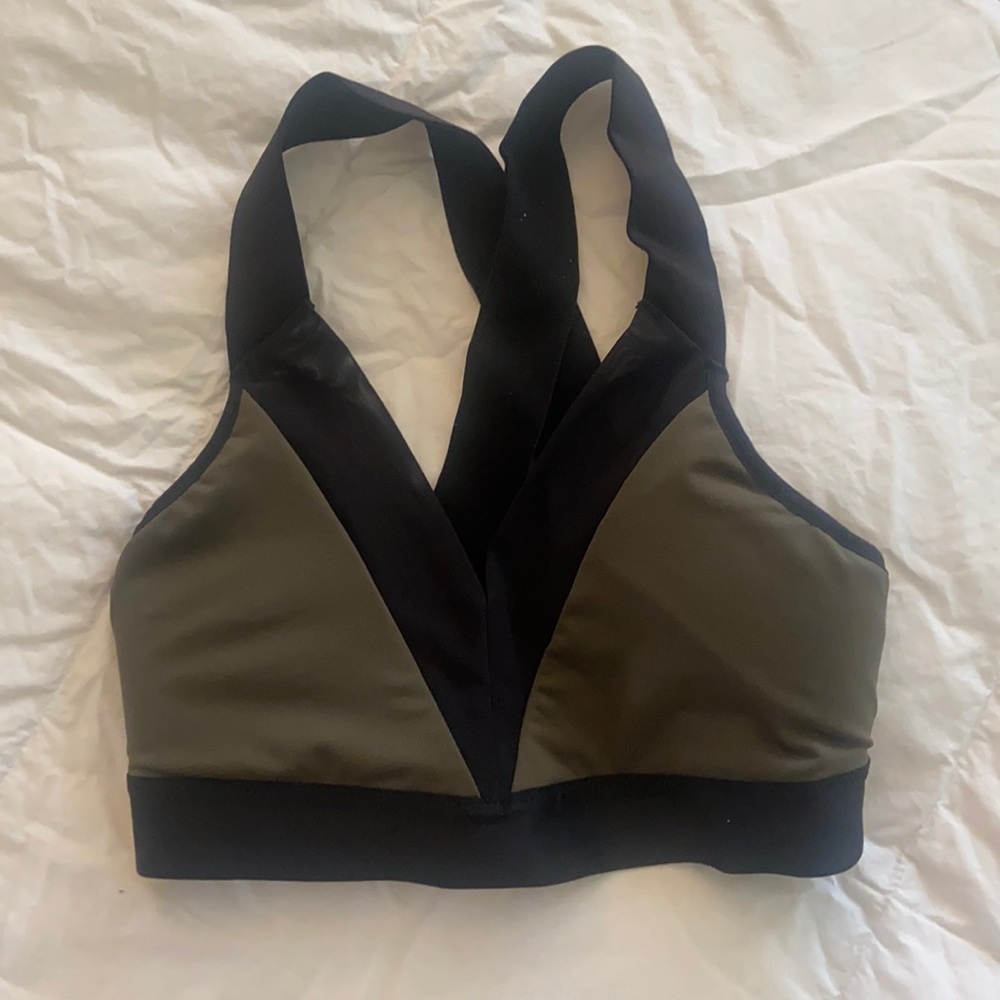Sports bra olive green worn once